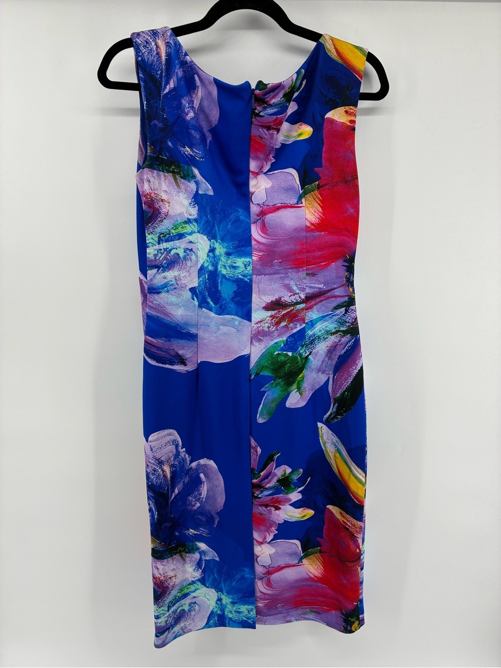 Joseph Ribkoff Blue Floral-Print Midi Dress - Picture 7 of 12